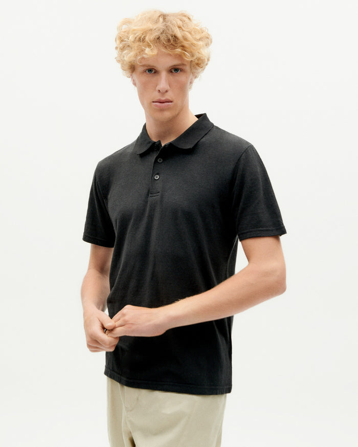 thinking mu Polo negro Hemp