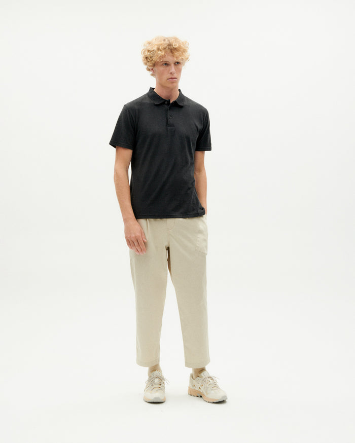thinking mu Polo negro Hemp Promoción trimestral