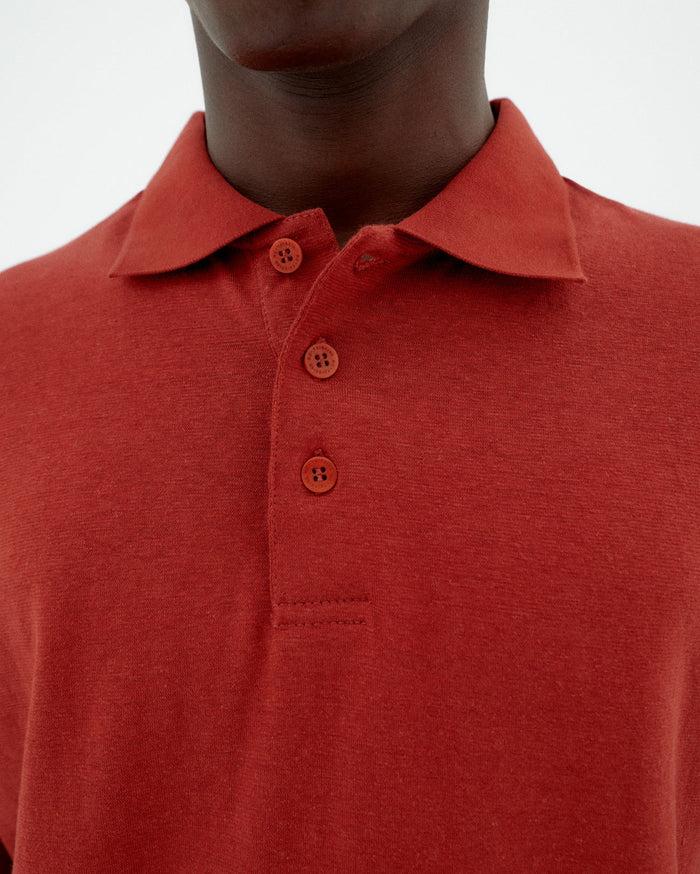 thinking mu Polo rojo hemp Limitado a 3 días
