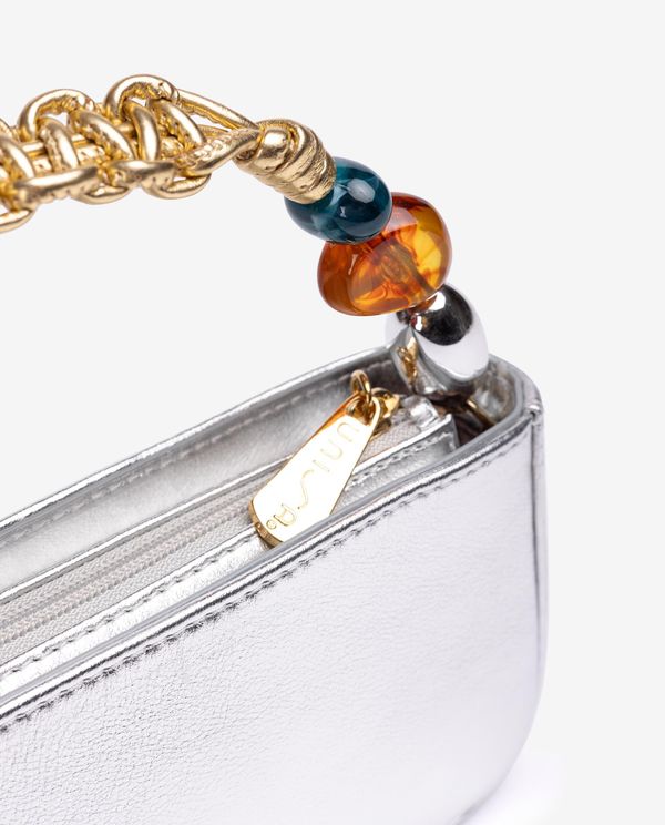 unisa Bolso de mano con asa trenzada y adorno Precios de Black Friday