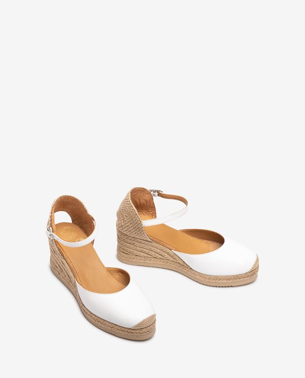 unisa Alpargata pala-talón en piel Tienda