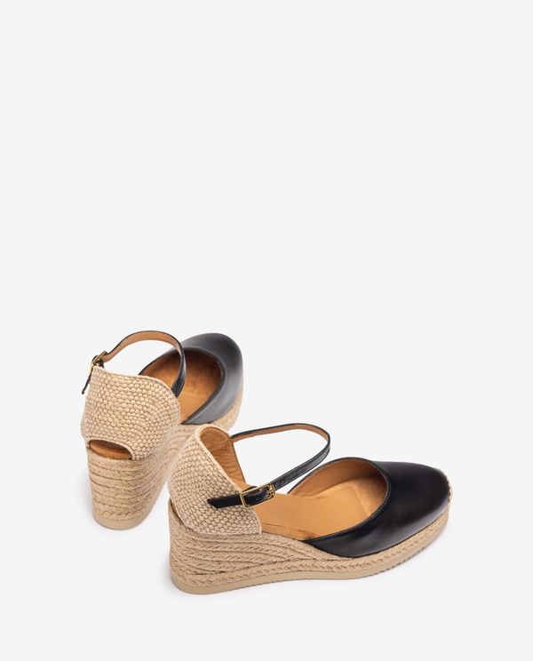 unisa Alpargata pala-talón en piel Mejor oferta
