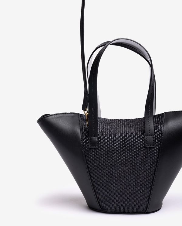 unisa Bolso pequeño de piel y rafia Rebajas online