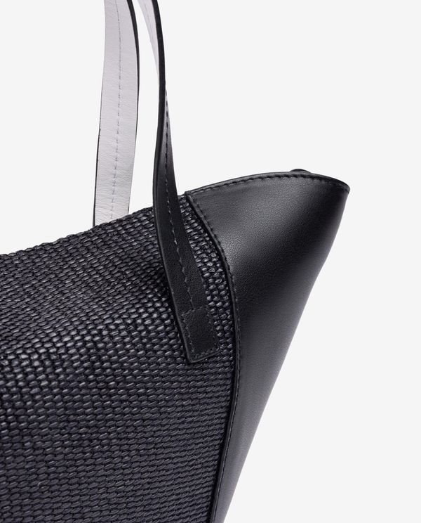 unisa Bolso pequeño de piel y rafia Rebajas online