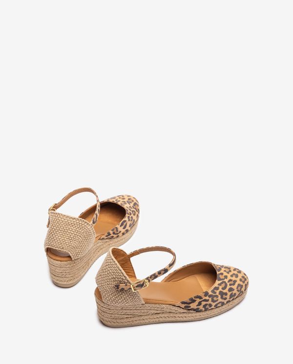 unisa Alpargata de cuña baja en ante estampado Oferta especial