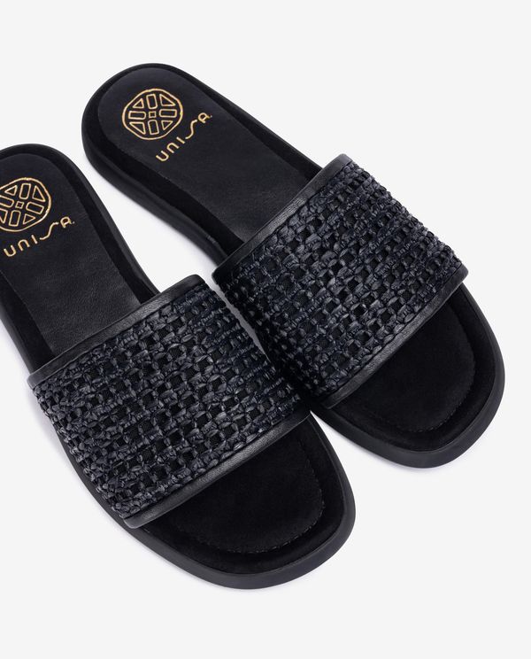 unisa Sandalia con pala de rafia Última moda