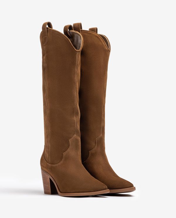 unisa Bota cowboy de caña ancha Superdescuento