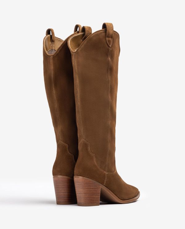 unisa Bota cowboy de caña ancha Superdescuento