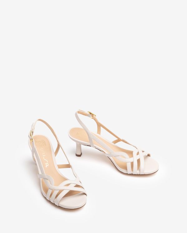 unisa Sandalia de vestir en piel metalizada Gran oferta