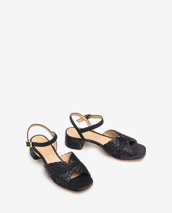 unisa Sandalia fabricada en rafia Ofertas especiales