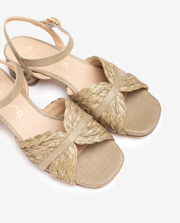 unisa Sandalia fabricada en rafia Rebajas de fin de temporada