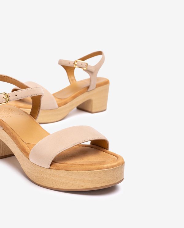 unisa Sandalia bloque efecto madera Rebajas de fábrica