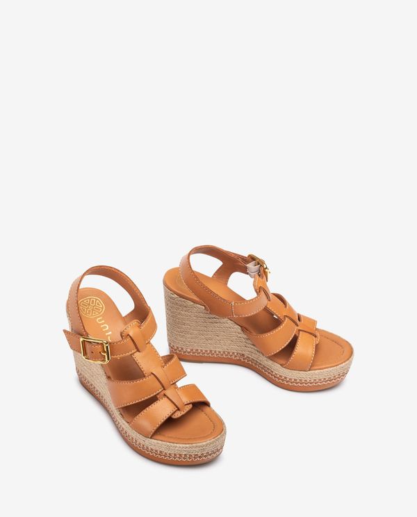 unisa Cuña alta con pespuntes Oferta exclusiva