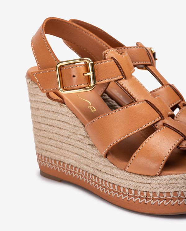unisa Cuña alta con pespuntes Oferta exclusiva