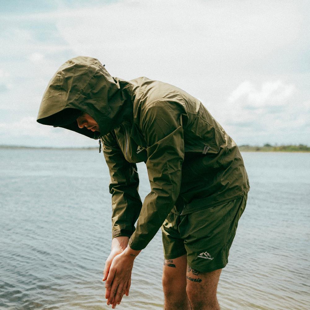 urbanature Rain Jacket V2- Forest Green Oferta especial de fábrica