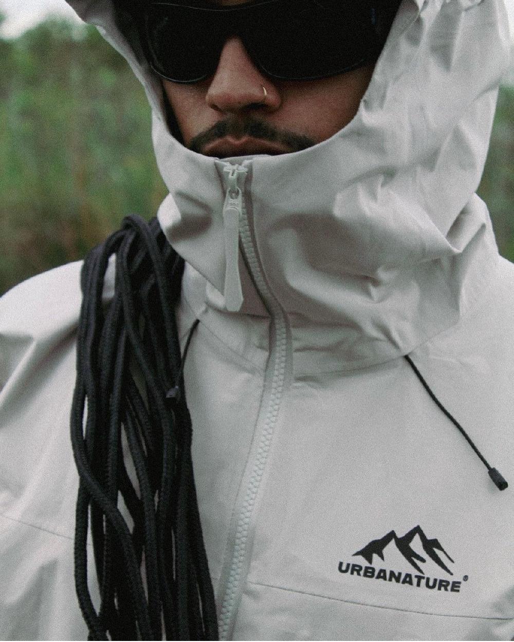 urbanature Rain Jacket V1- Bone White Superdescuento