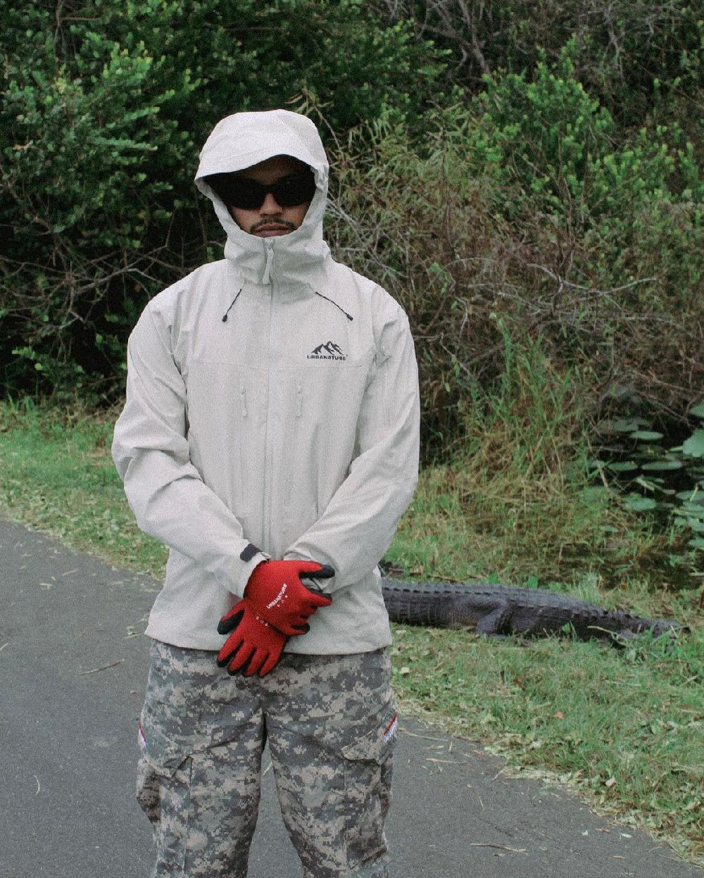 urbanature Rain Jacket V1- Bone White Superdescuento