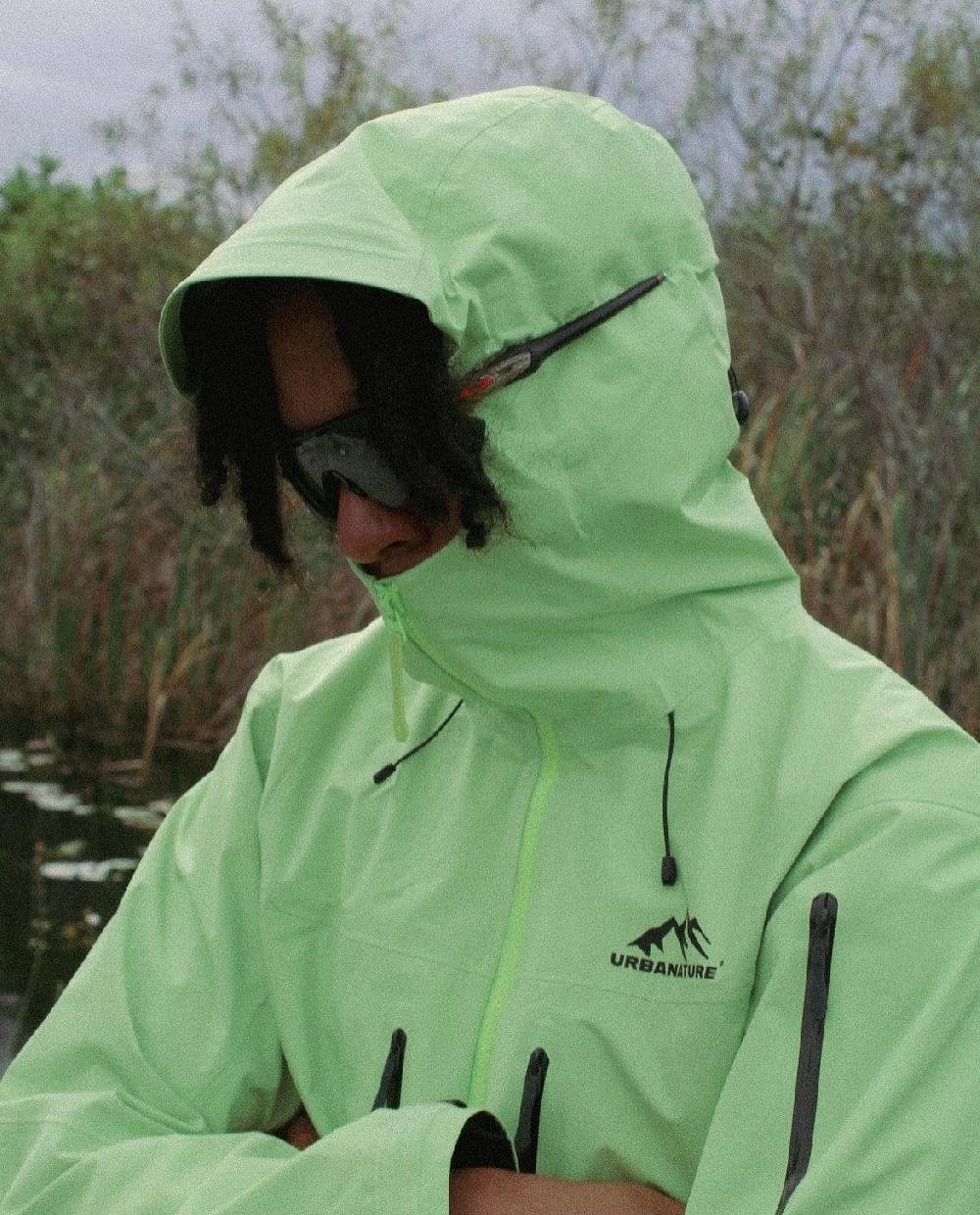 urbanature Rain Jacket V1- Lime Green Liquidación