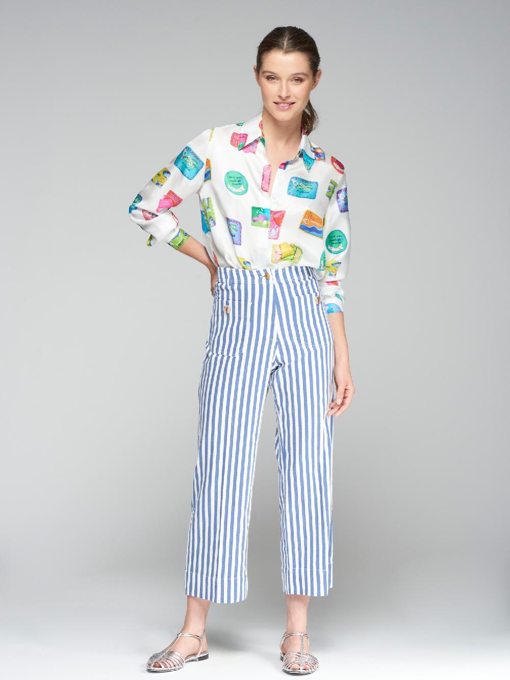 vilagallo PANTALON RAYAS PUERTO BANUS