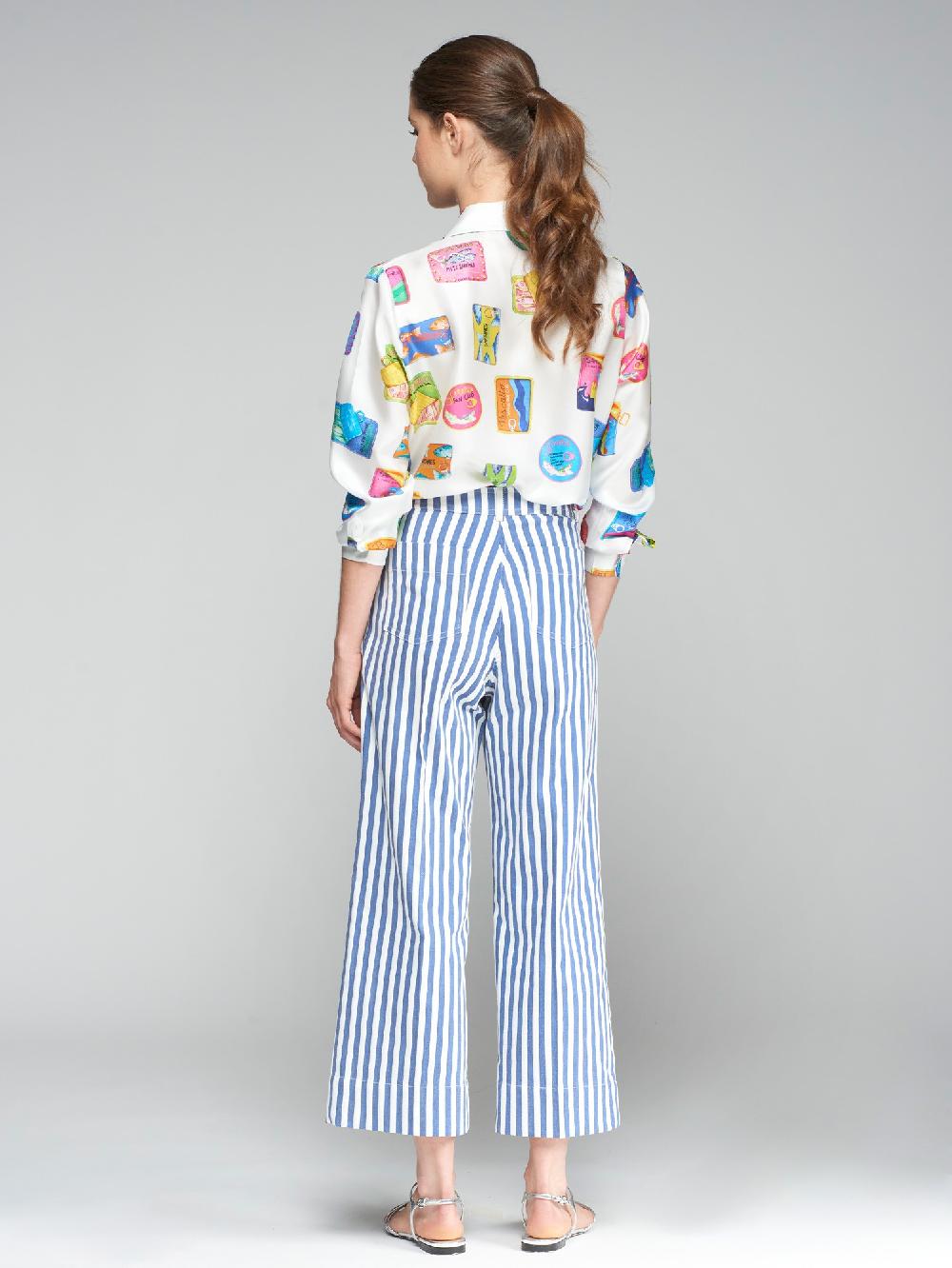 vilagallo PANTALON RAYAS PUERTO BANUS Oferta especial de fábrica