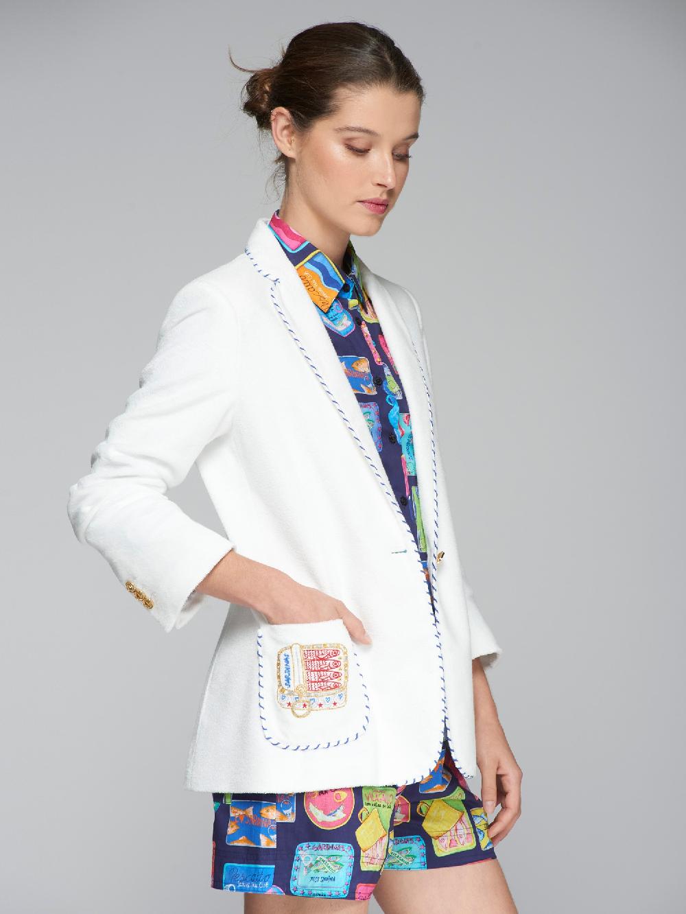 vilagallo CHAQUETA RIVA EMB BLANCO FELPA Superdescuento