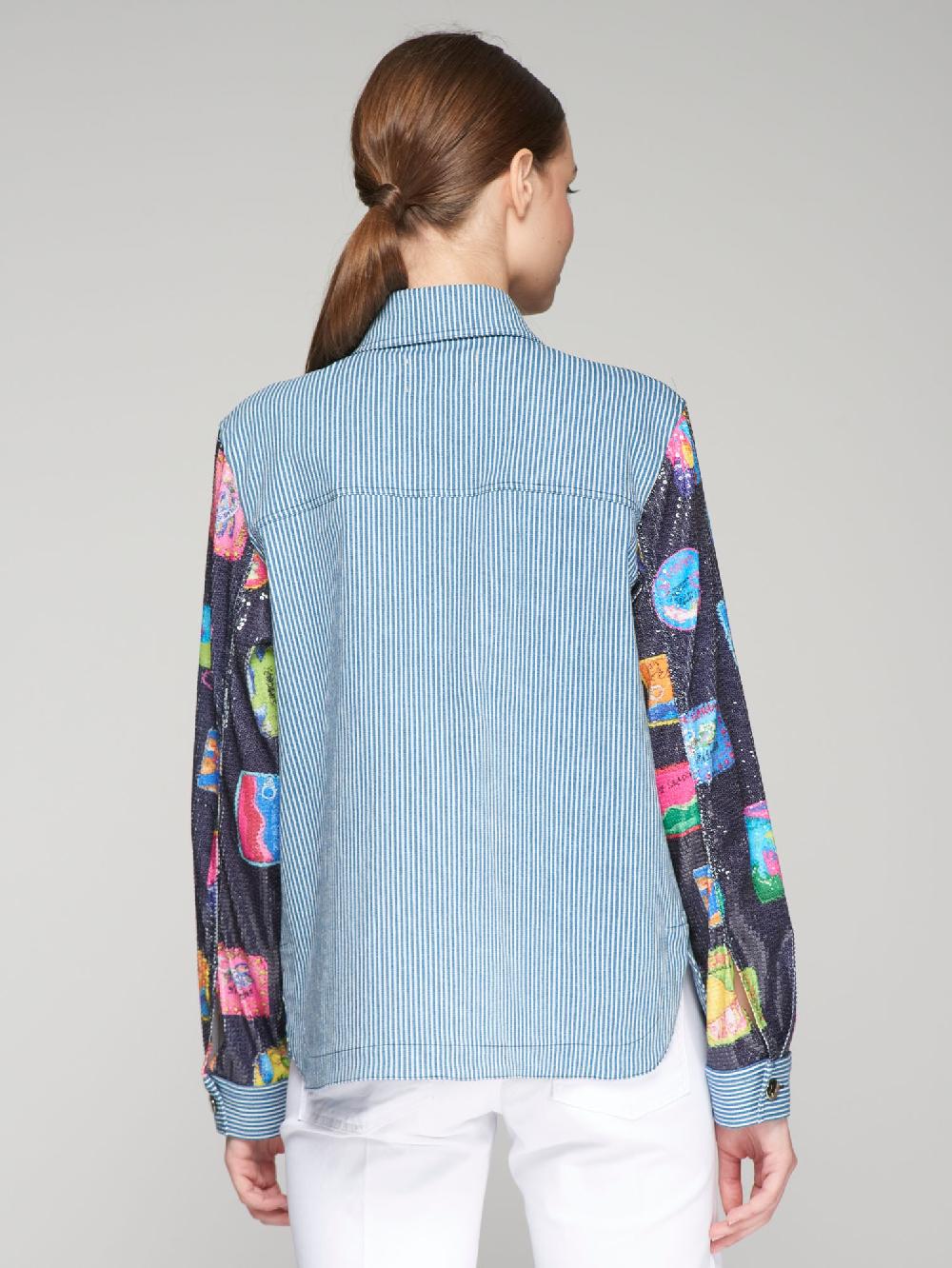 vilagallo CHAQUETA OLIVIA LATA SARDINAS LENTEJUELAS En oferta