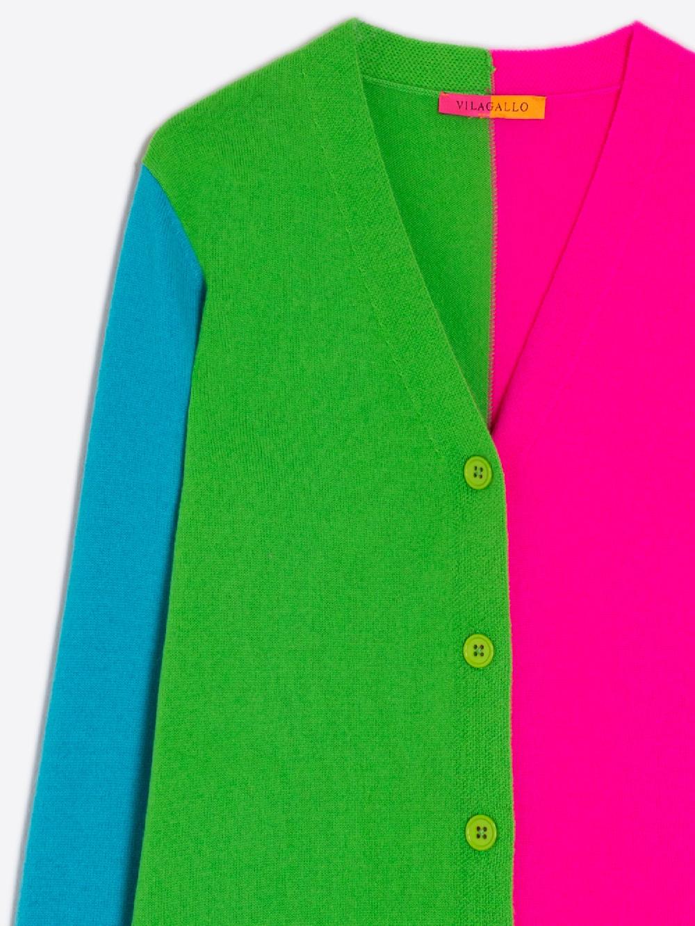 vilagallo CARDIGAN PUNTO MULTICOLOR Descuentos del mes