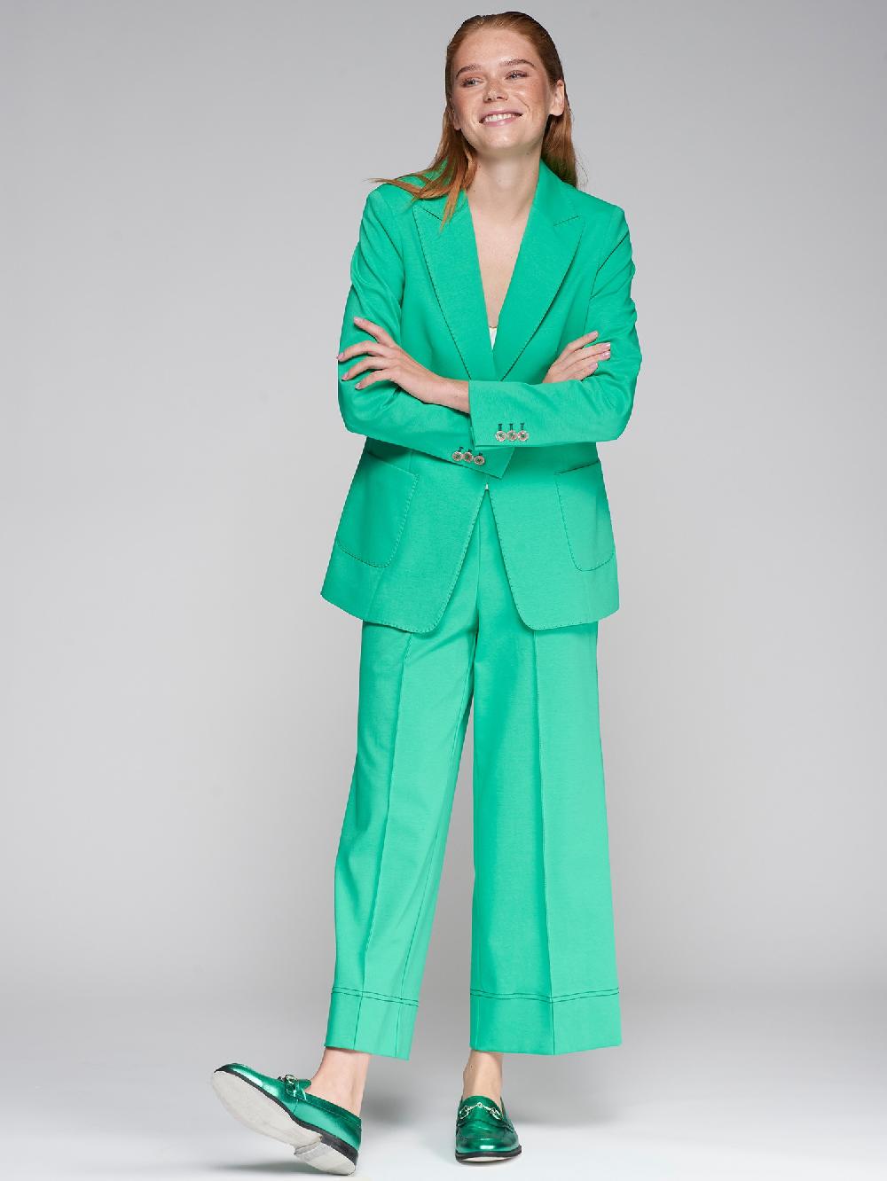 vilagallo CHAQUETA PUNTO ROMA VERDE Rebajas de fin de temporada