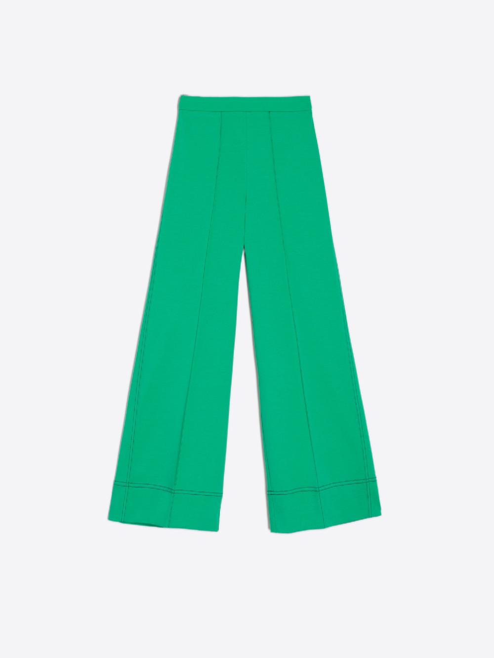 vilagallo PANTALON ANCHO PUNTO ROMA VERDE Precio ultrabajo