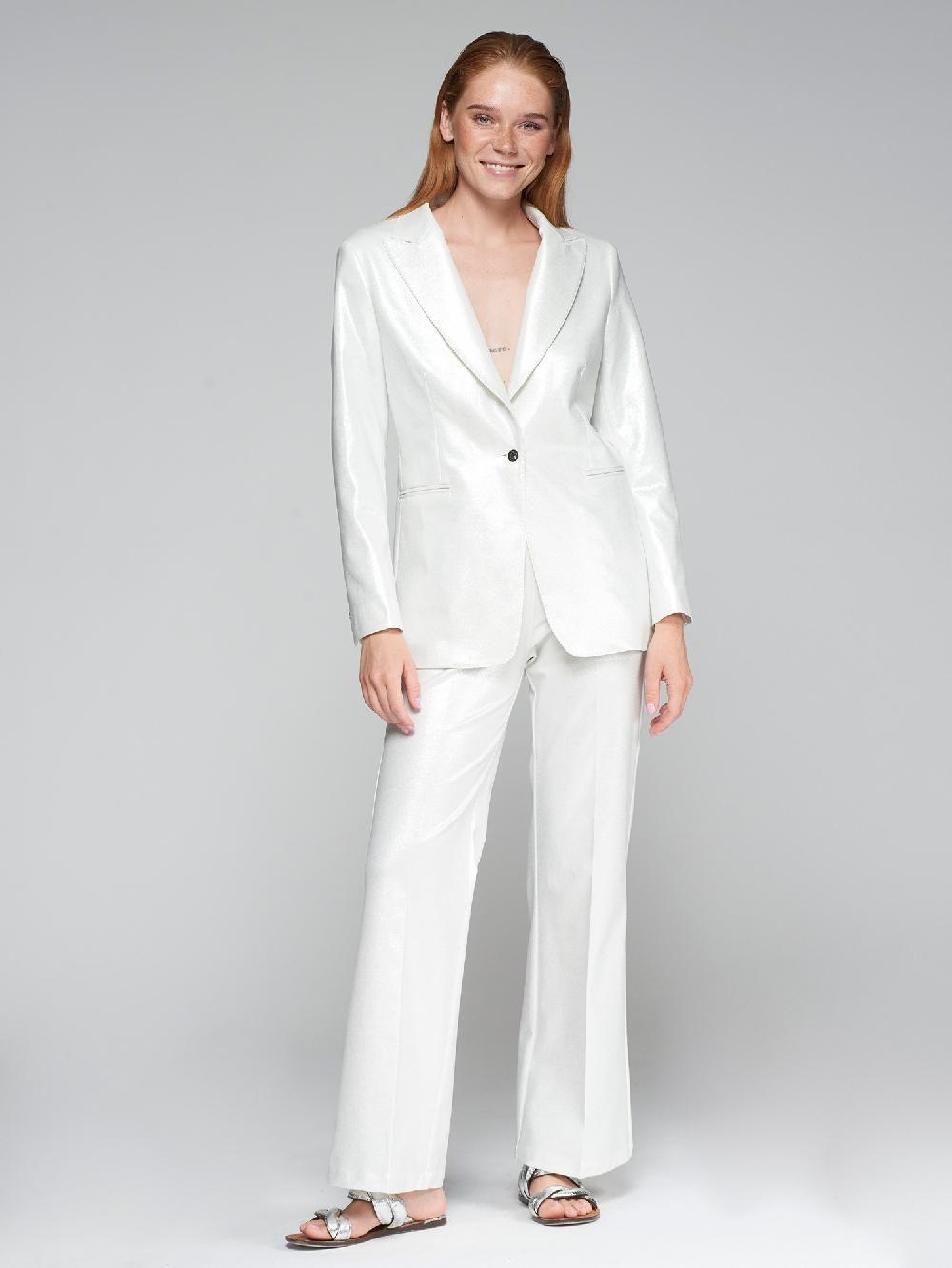 vilagallo PANTALON PUNTO ROMA PLATA Rebajas de fábrica
