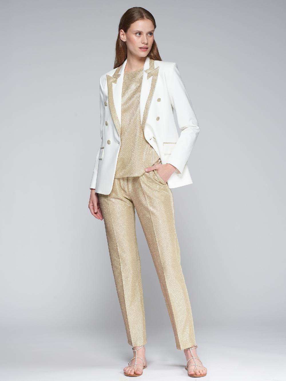 vilagallo PANTALON FLUIDO ORO Mejor oferta