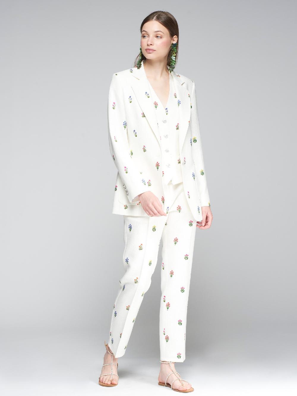 vilagallo CHAQUETA LINO ESTAMPADO MINI FLOR Últimos 2 días