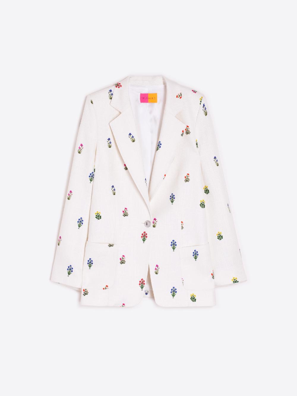 vilagallo CHAQUETA LINO ESTAMPADO MINI FLOR Últimos 2 días