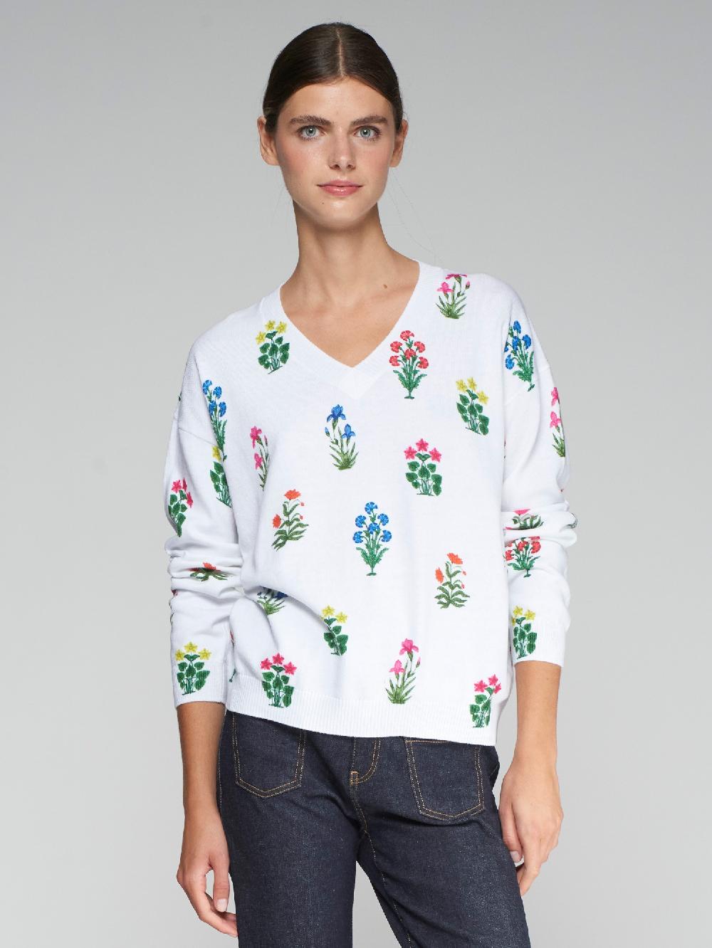 vilagallo JERSEY PUNTO ALGODÓN ESTAMPADO MINI FLOR Promoción por tiempo limitado