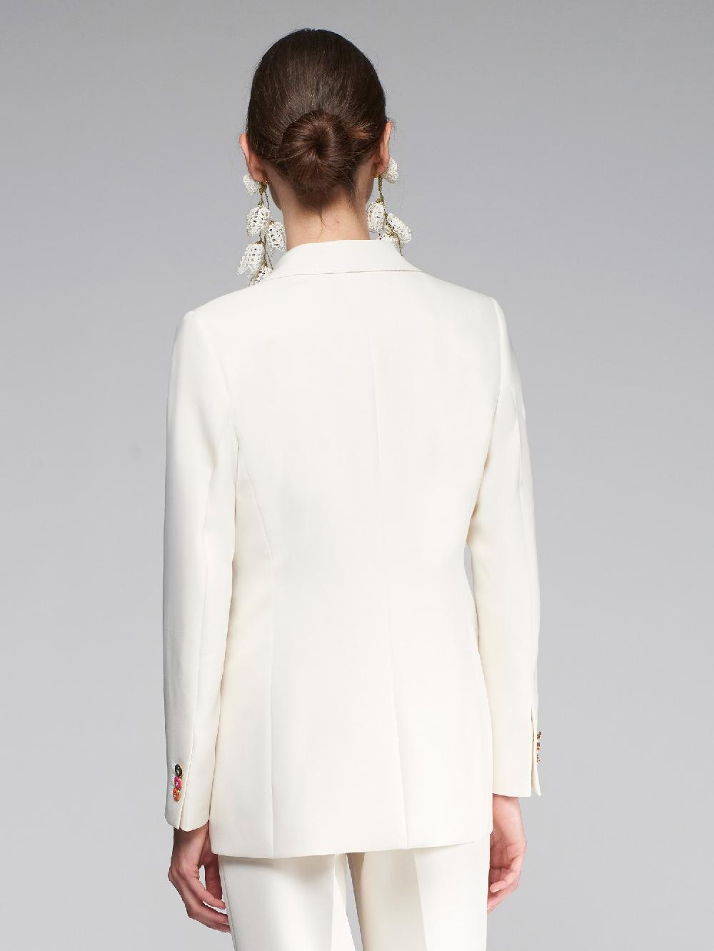 vilagallo CHAQUETA CREP BLANCO Precios de Black Friday