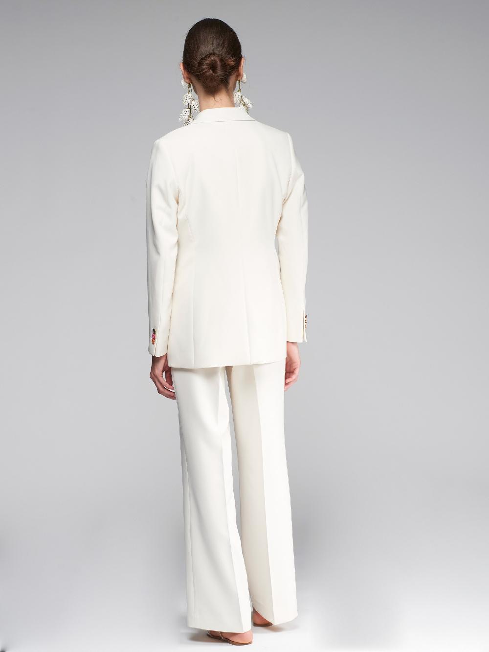 vilagallo PANTALON CREP BLANCO En oferta