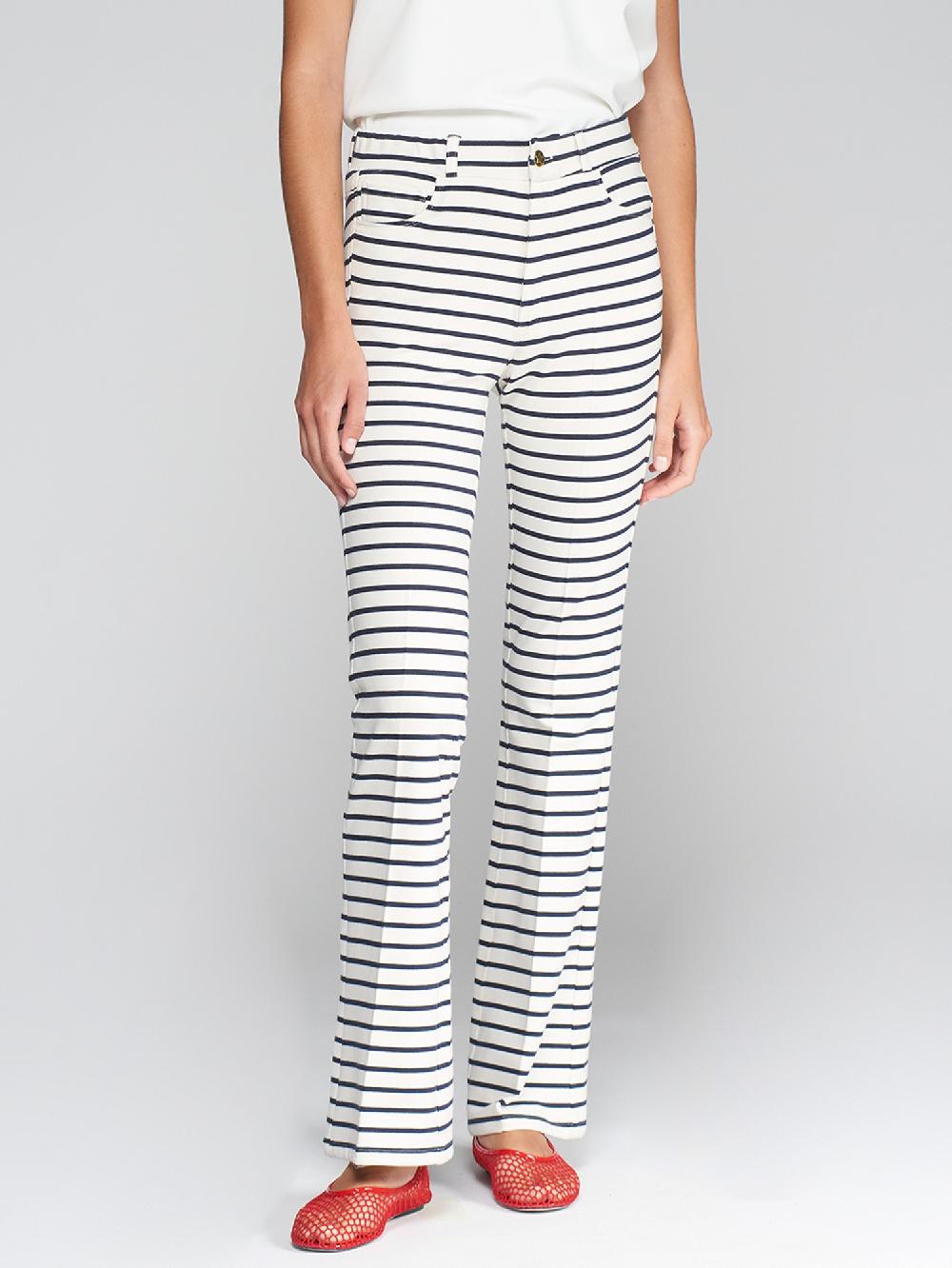 vilagallo PANTALON PUNTO RAYA MARINERA Última moda