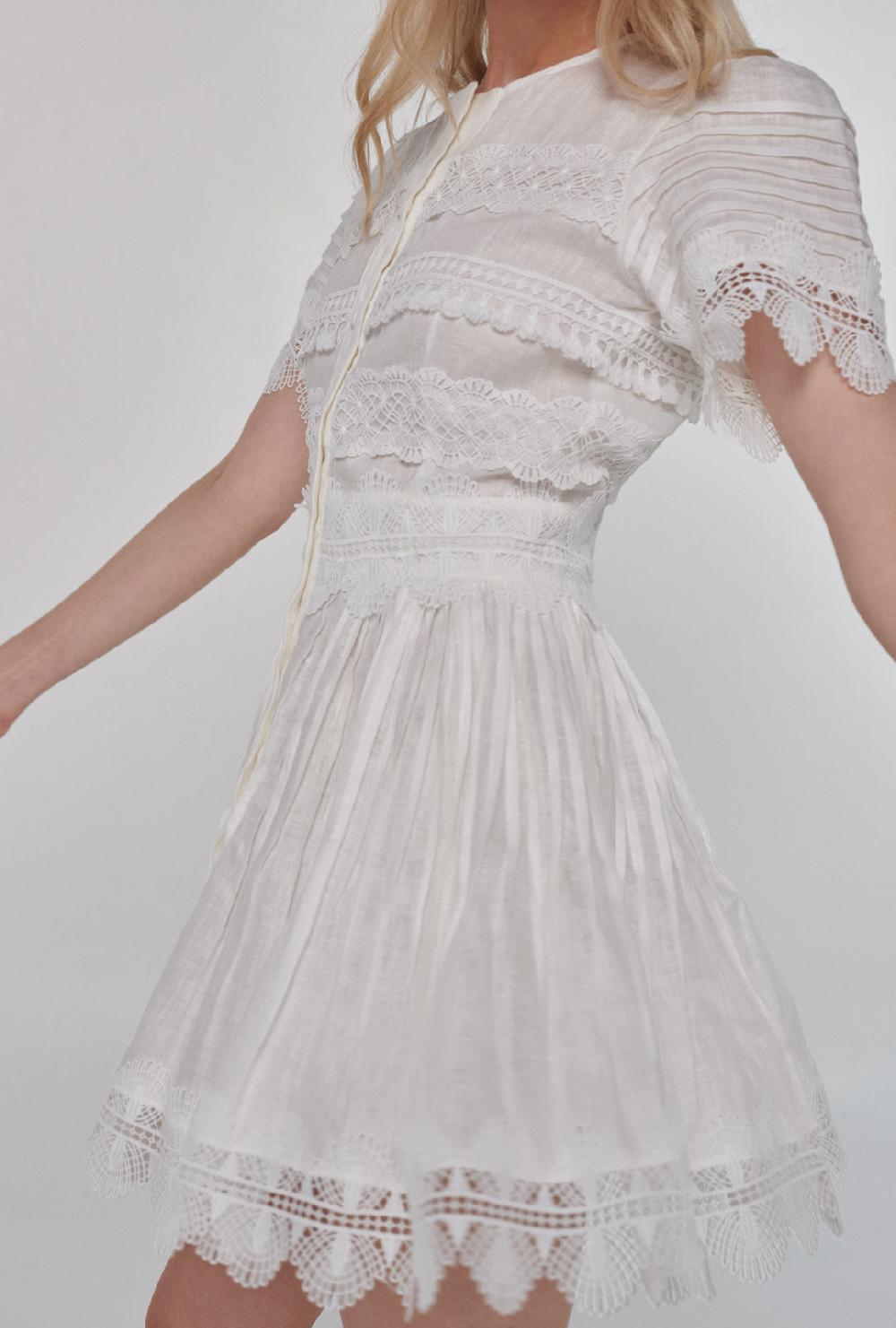 ﻿waimari VIOLETTA DRESS WHITE Precio de fábrica
