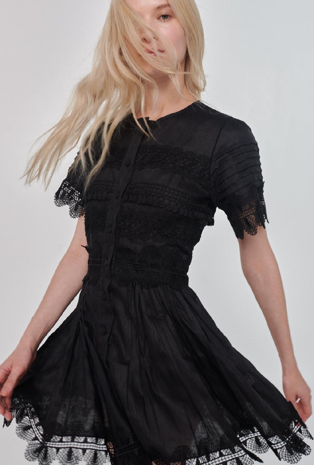 waimari VIOLETTA DRESS BLACK Superdescuento