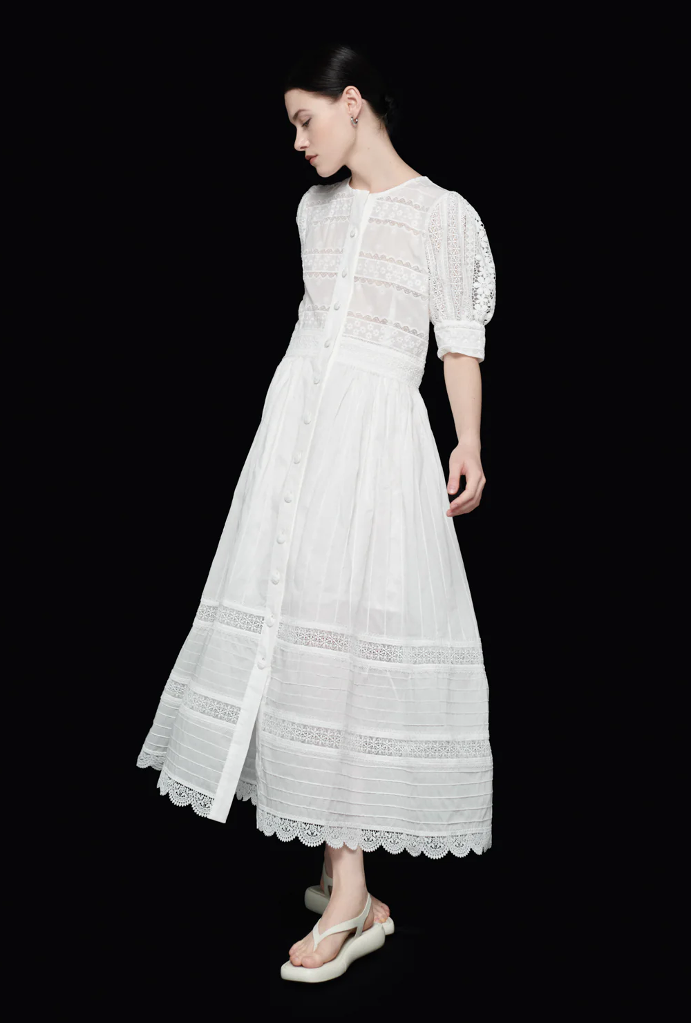 waimari JULIETTE MAXI DRESS WHITE Tienda de fábrica