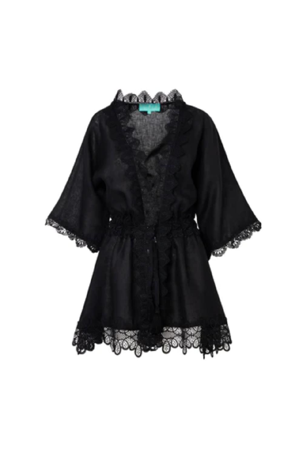 waimari GABRIELLA KIMONO BLACK Limitado a 3 días