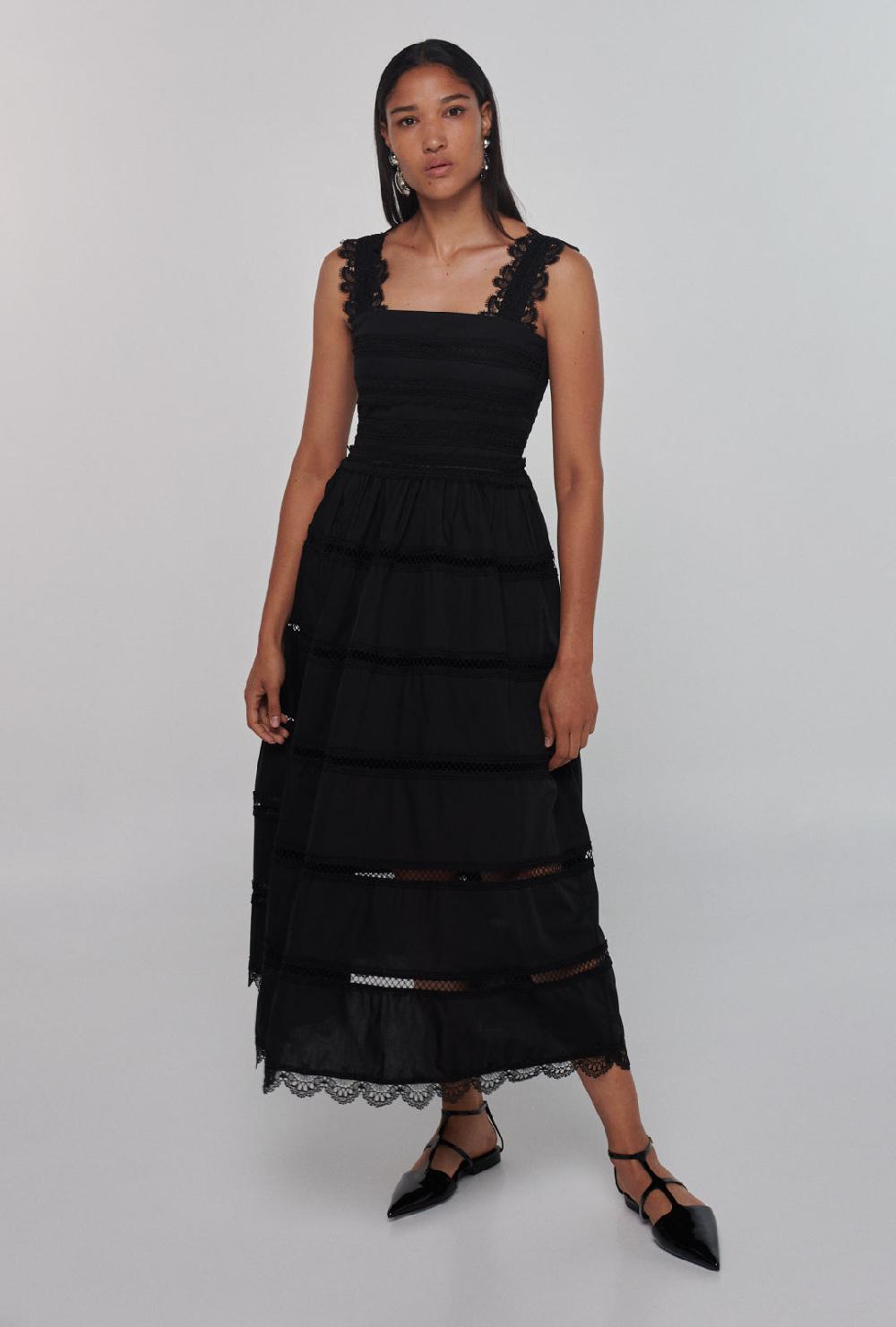 waimari KATE DRESS BLACK