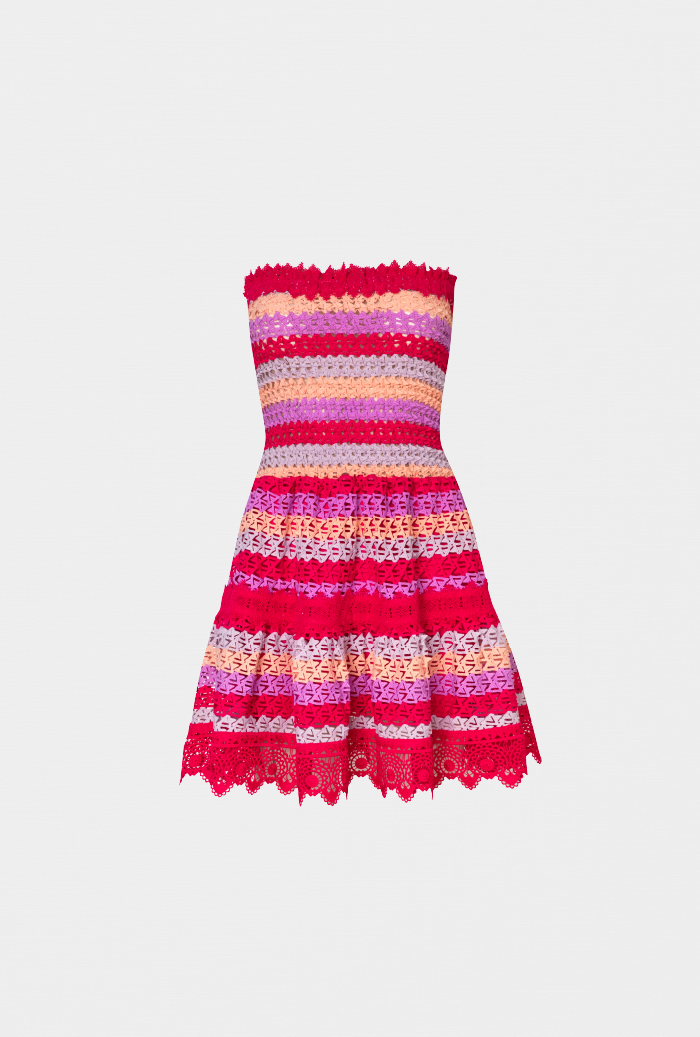 waimari MACONDO MINI DRESS RASPBERRY Tienda