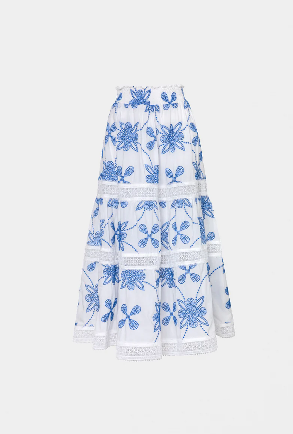 waimari KELLY SKIRT WHITE/BLUE Precio de fábrica
