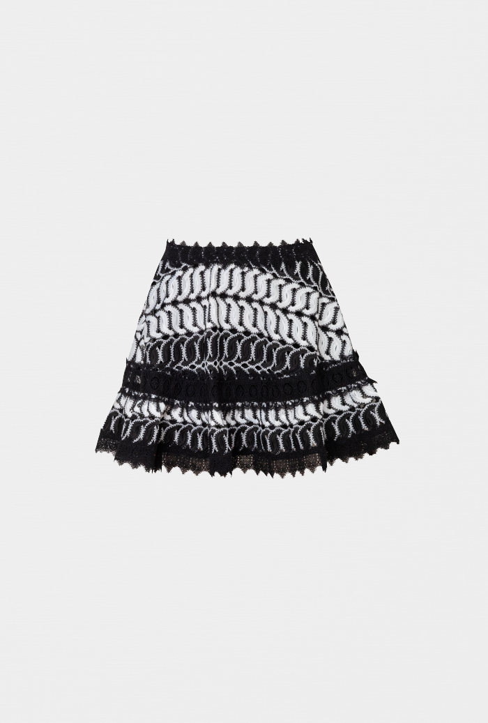 waimari MISTICA SKIRT BLACK/WHITE Superdescuento