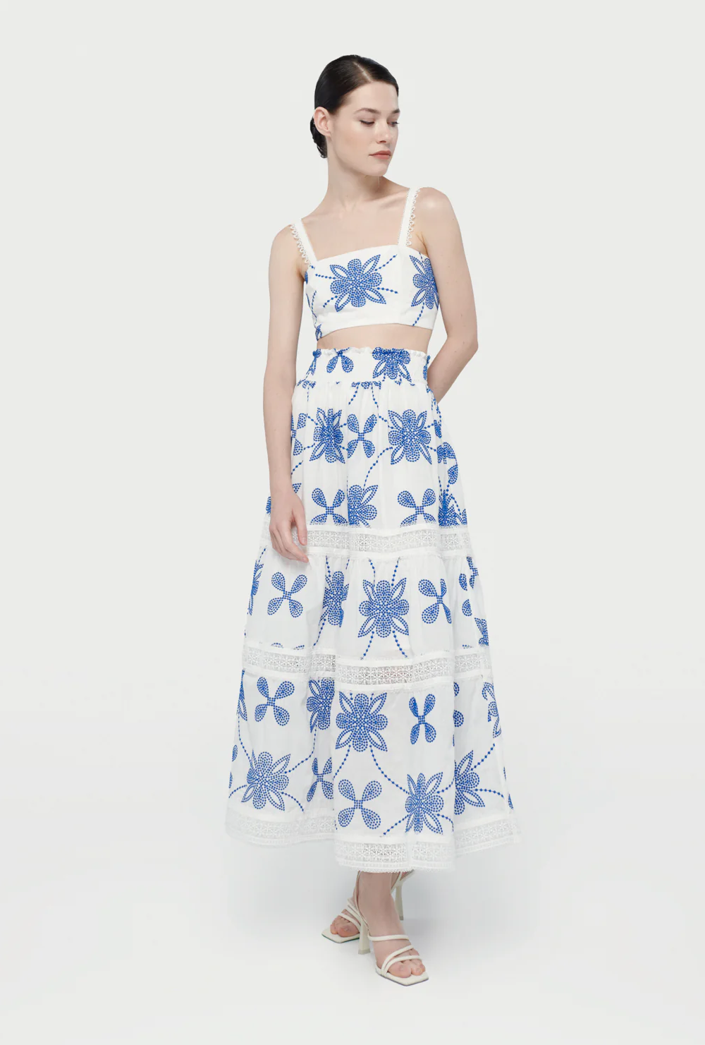 waimari KELLY TOP WHITE/BLUE Liquidación