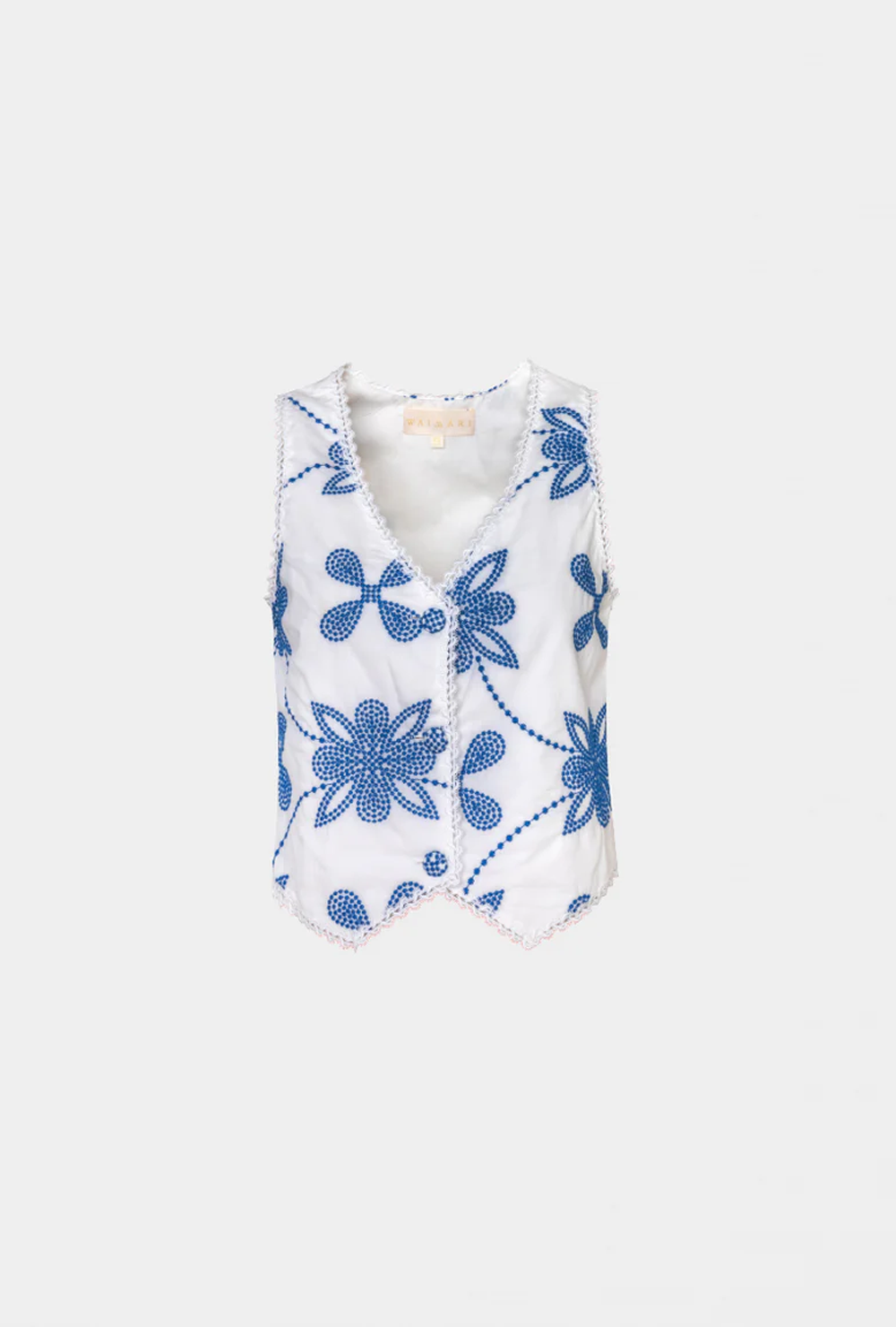 waimari DAPHNE VEST WHITE/BLUE Ofertas de temporada