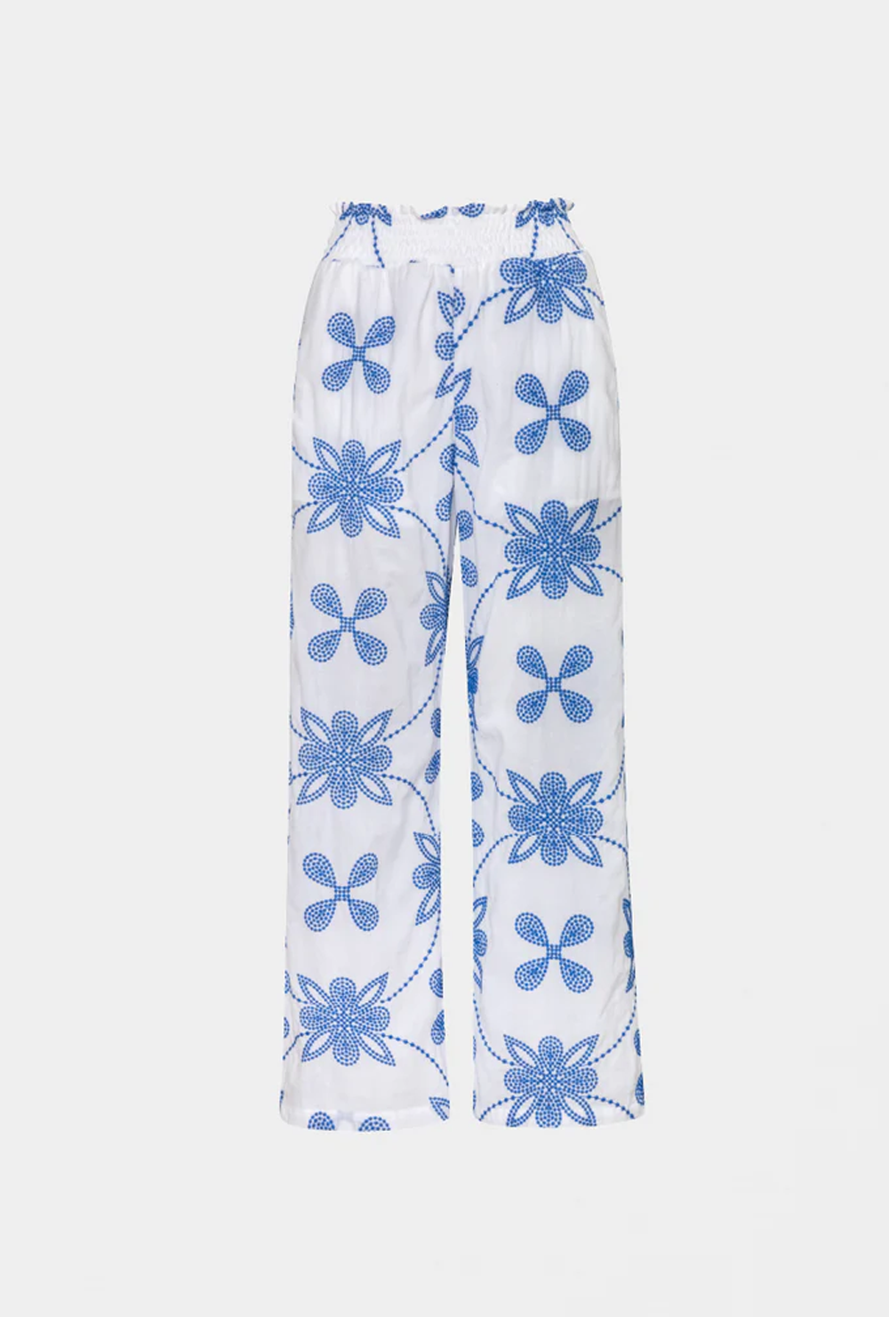 waimari DAPHNE PANTS WHITE/BLUE Ofertas especiales