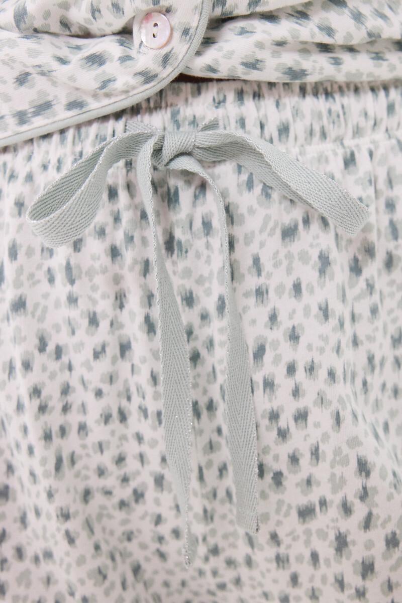 women'secret Pijama camisero largo 100% algodón animal print Solo hoy