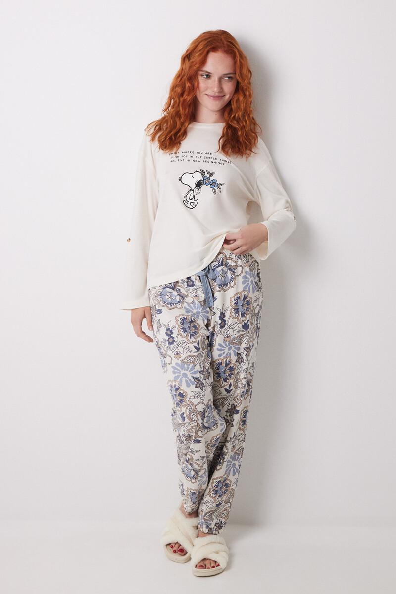 women'secret Camiseta manga larga 100% algodón Snoopy Gran oferta